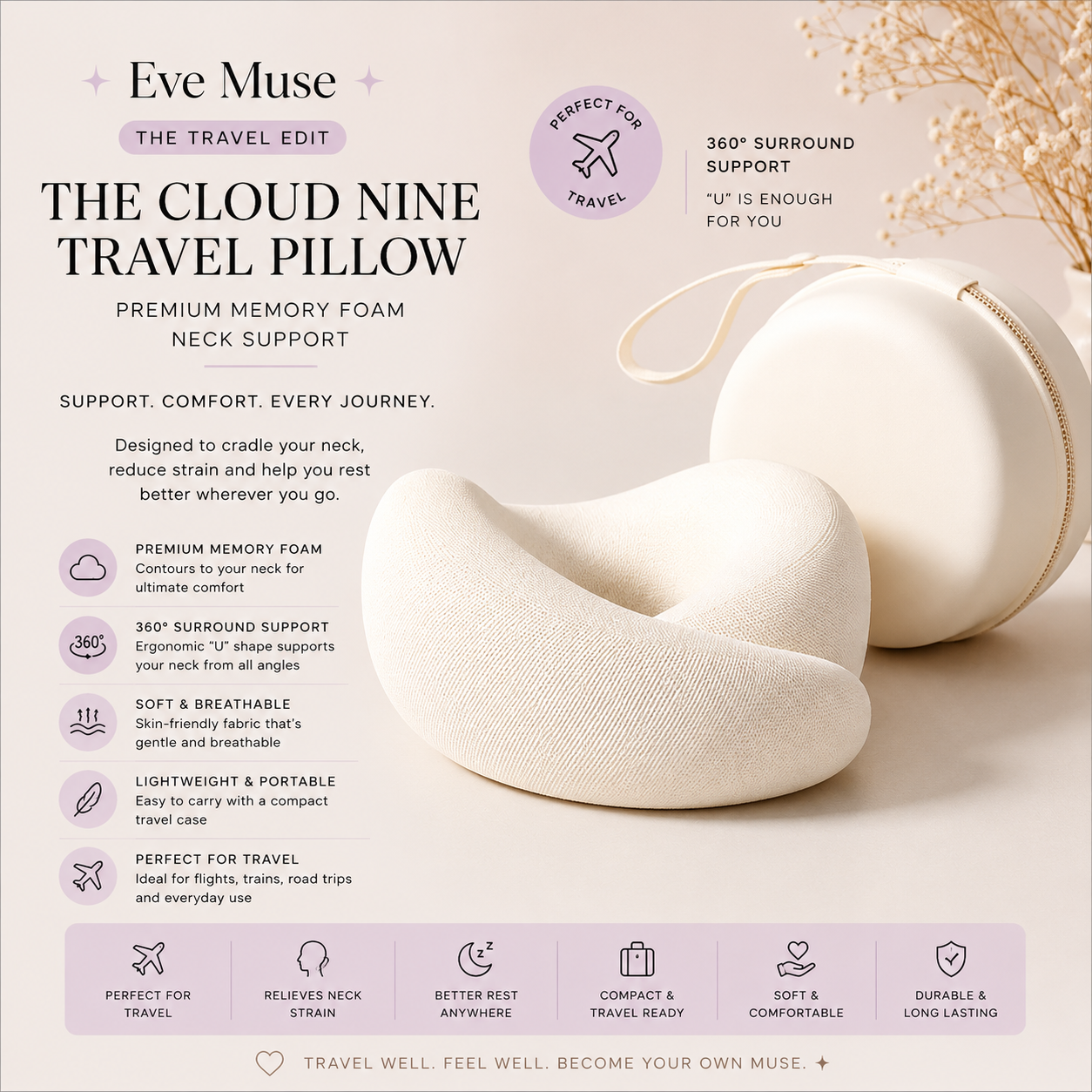 The Cloud Nine Travel Pillow