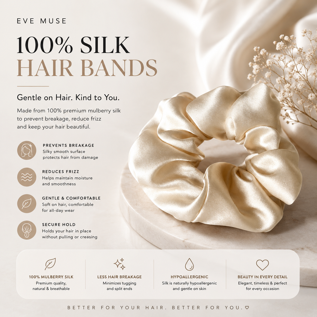 Mulberry Silk Hair Scrunchie