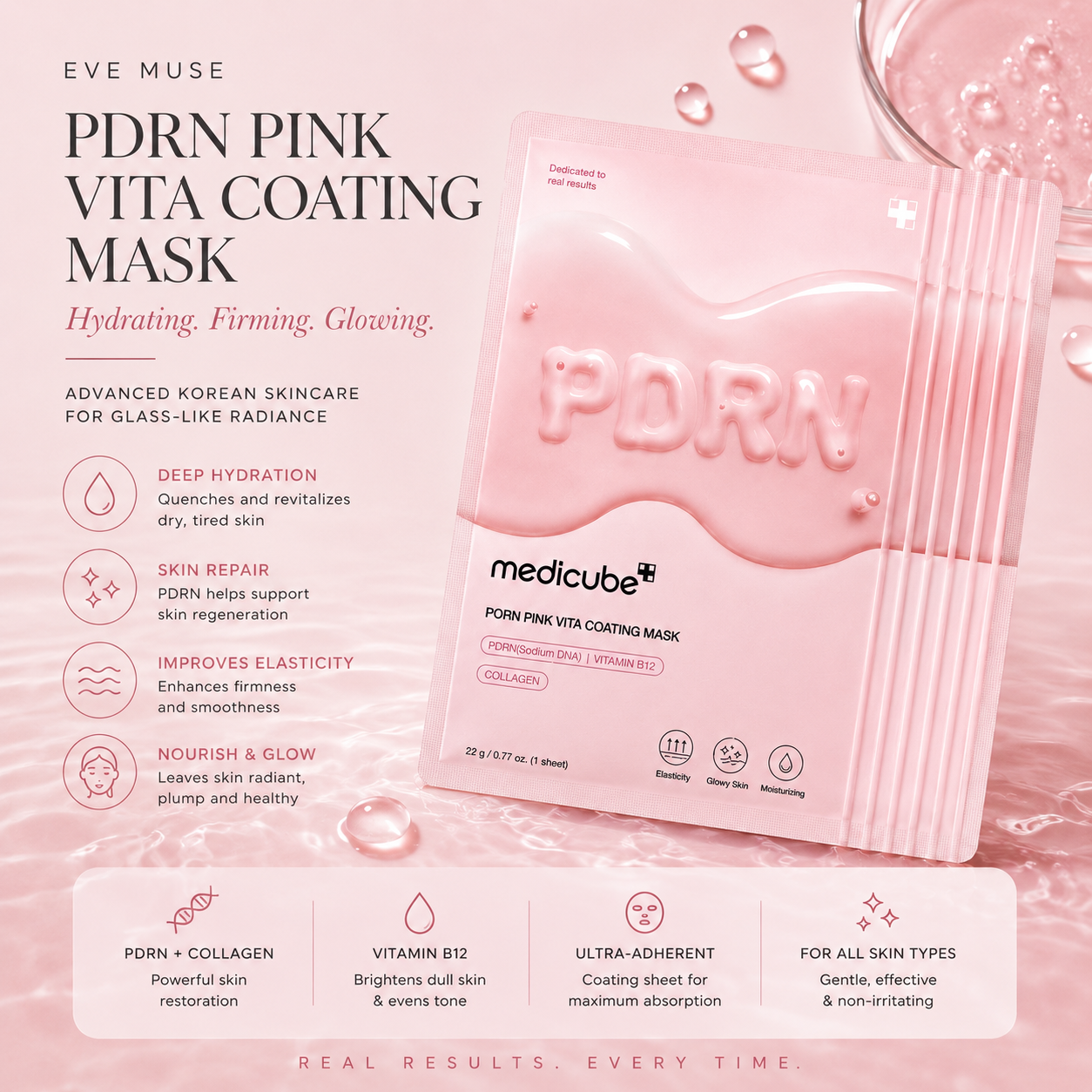 PDRN Glass Skin Mask 10 Pack