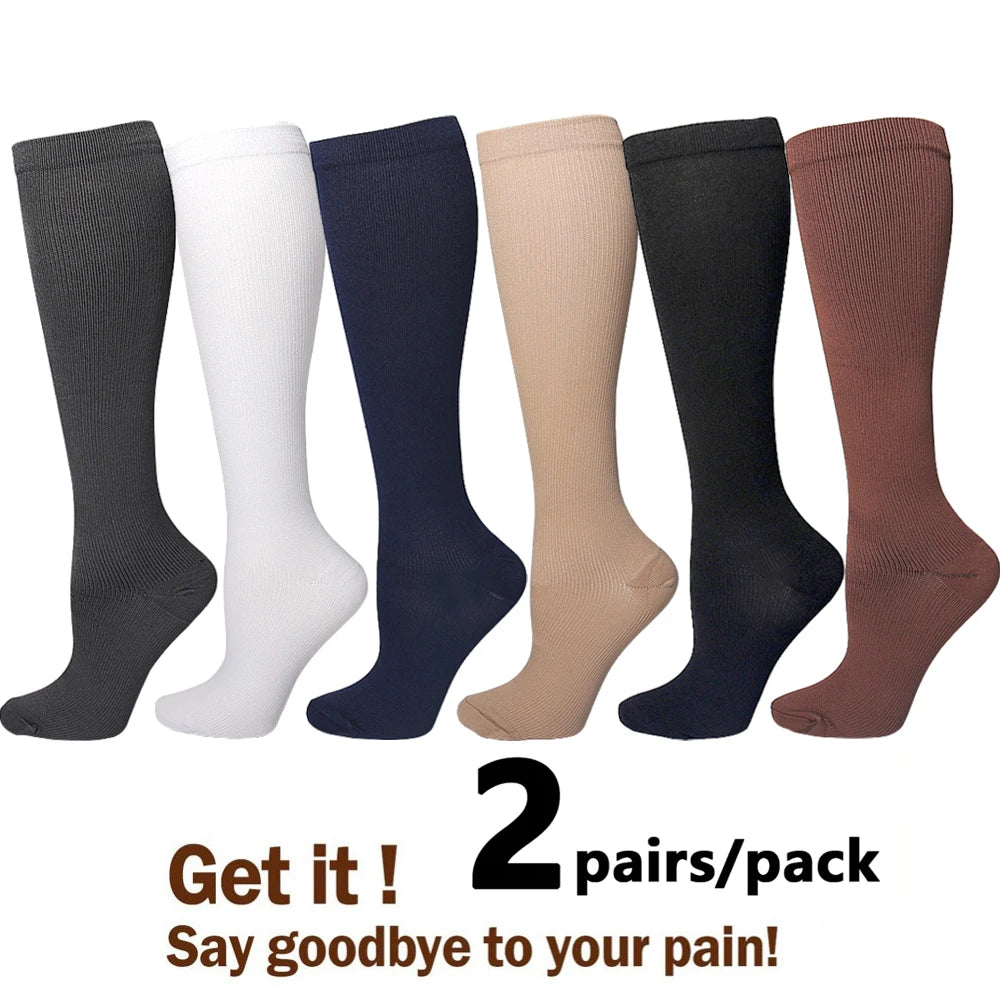The Jet Set Compression Socks (2PAIRS)