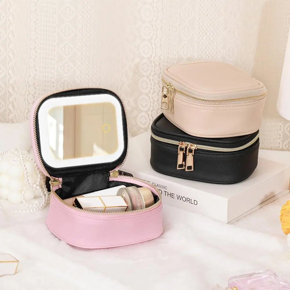 Mini LED Travel Makeup case